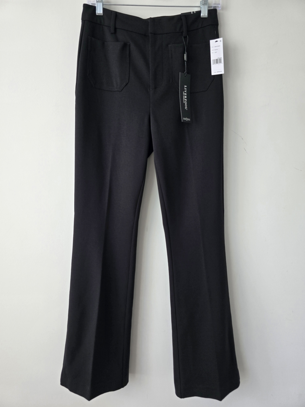 Liverpool Ponte High Rise Straight Pants 27 Black NWT